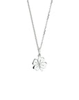 zilver wit collier klaver 41 + 4 cm 1019667