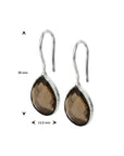 Zilver Oorhangers Rookkwarts Franse Haak 1019829 - PansiteNederland.nl