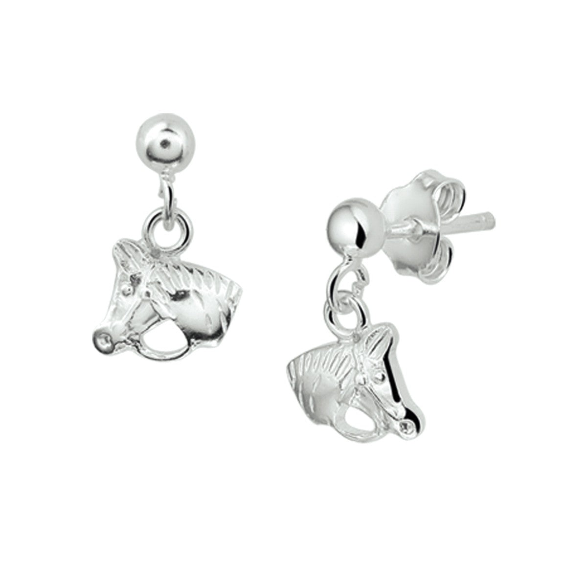 Zilver Oorhangers Paardenhoofd 1019944 - PansiteNederland.nl