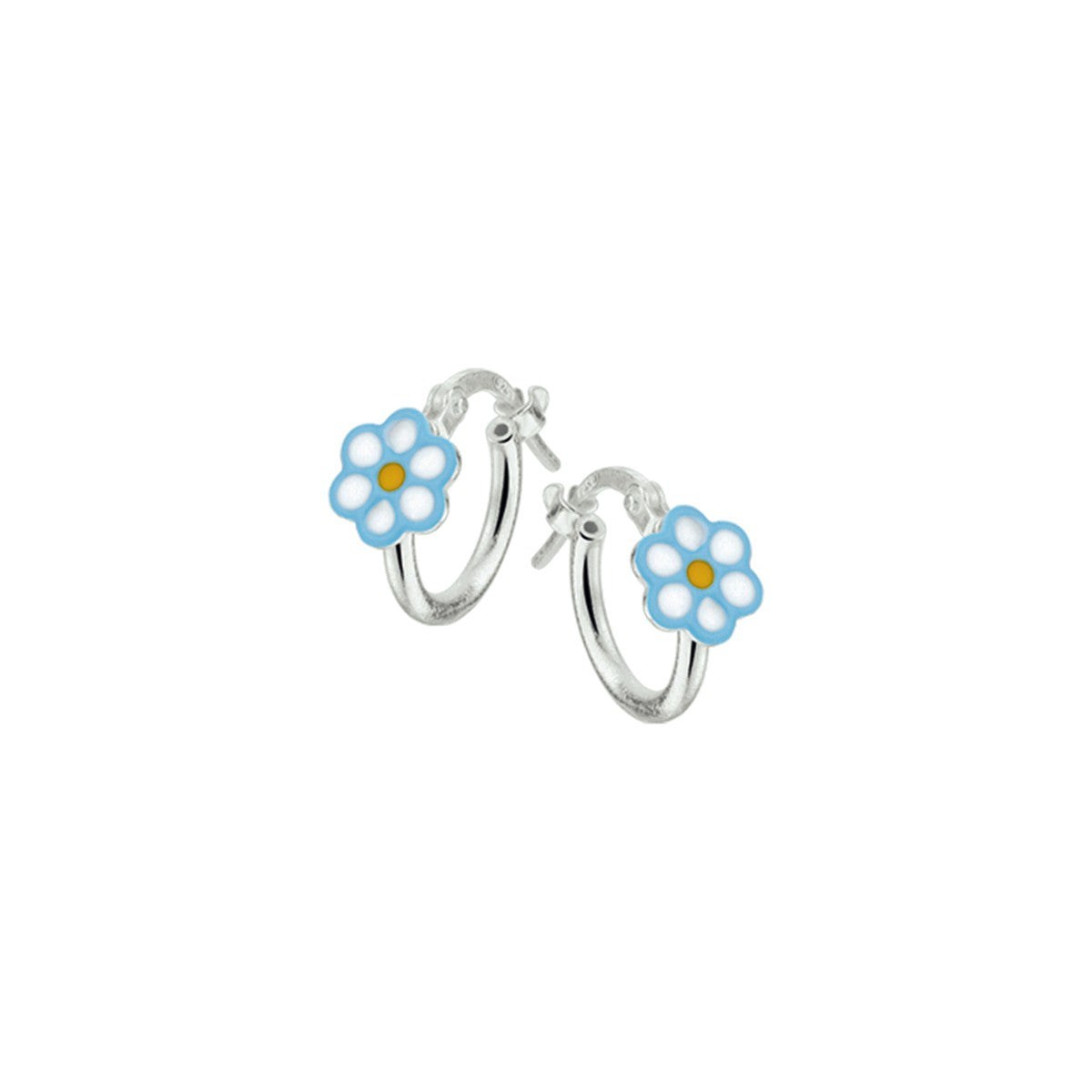 Zilver Oorringen Bloem 1020150 - PansiteNederland.nl