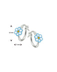 Zilver Oorringen Bloem 1020150 - PansiteNederland.nl