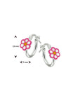 Zilver Oorringen Bloem 1020152 - PansiteNederland.nl