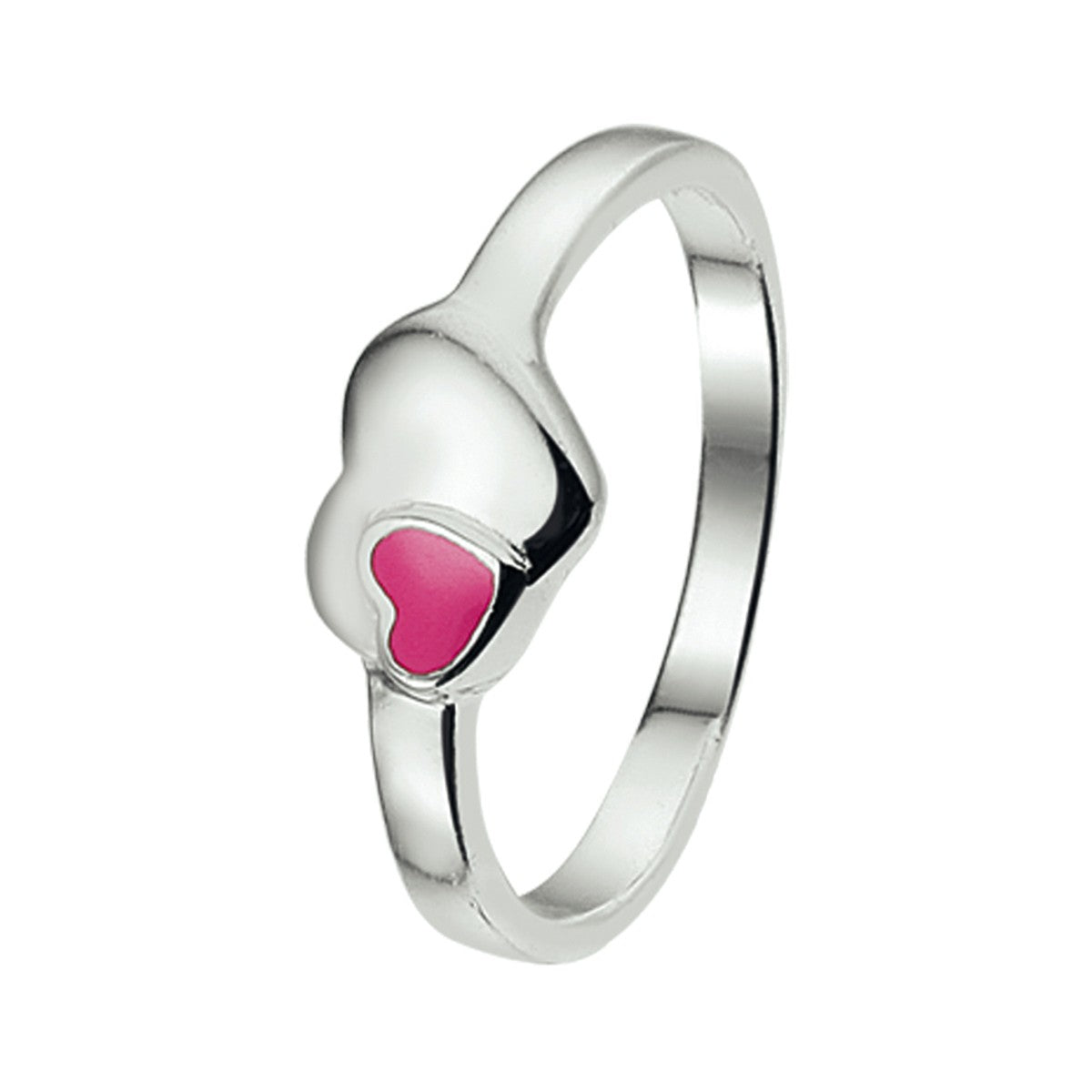 Zilver Ring Hart Wit 1020462 - PansiteNederland.nl