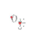 Zilver Klapoorringen Hart 1020997 - PansiteNederland.nl