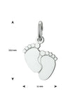 Zilveren hanger baby voetjes - PSN1021017, exclusief en kwalitatief hoogwaardig. Ontdek nu!