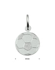 Zilveren hanger voetbal - 1021055