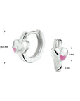 Zilver Klapoorringen Hart 1021073 - PansiteNederland.nl