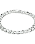 Zilver Wit Gourmette 6-Zijdes Geslepen 6,5 mm 1021078 - PansiteNederland.nl