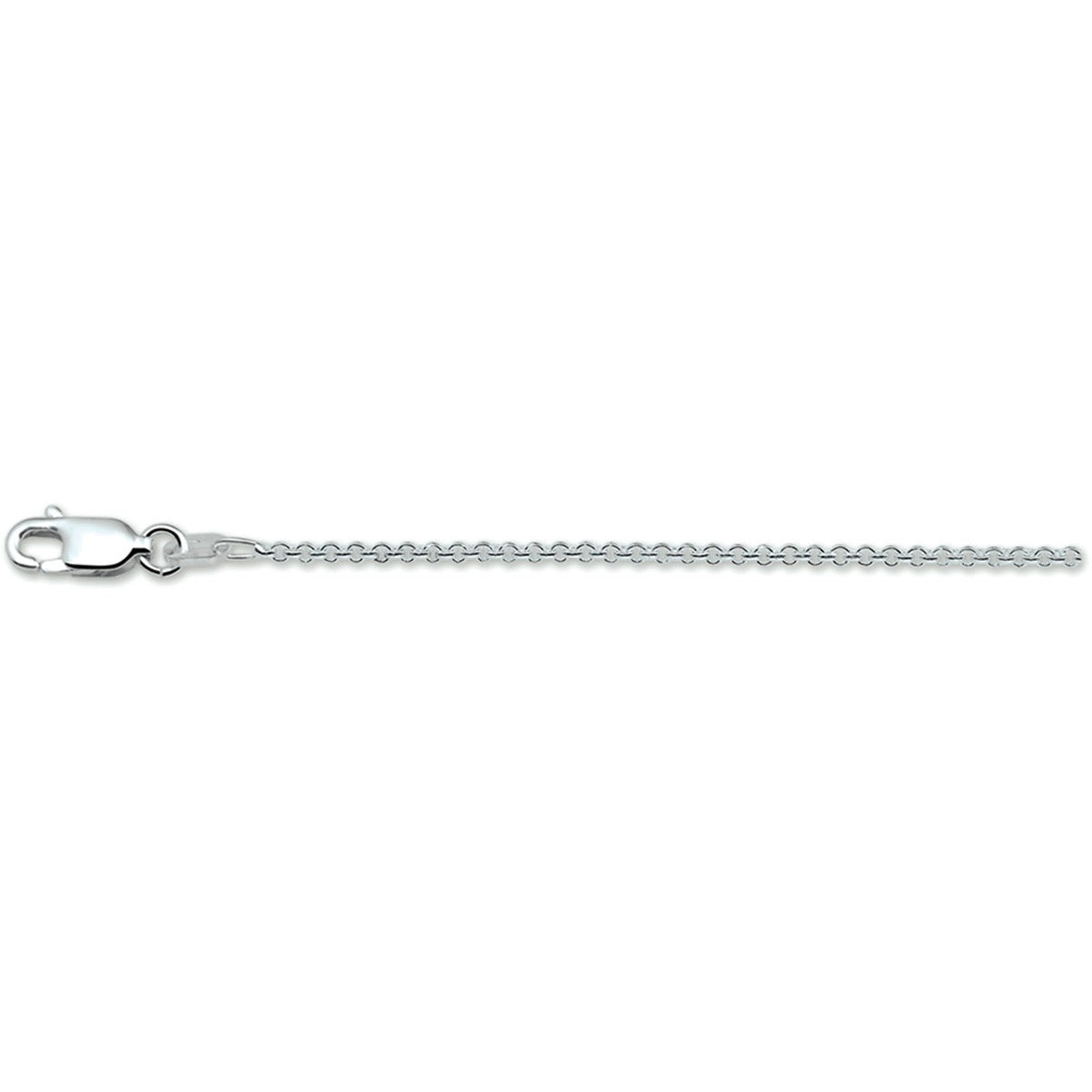 zilver wit collier anker rond 1,4 mm 41 + 4 cm 1021118 - PansiteNederland.nl
