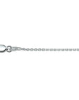 zilver wit collier anker gediamanteerd 1,3 mm 41 + 4 cm 1021120
