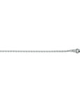 zilver wit collier anker gediamanteerd 1,3 mm 41 + 4 cm 1021120