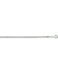 zilver wit collier anker gediamanteerd 1,6 mm 41 + 4 cm 1021121