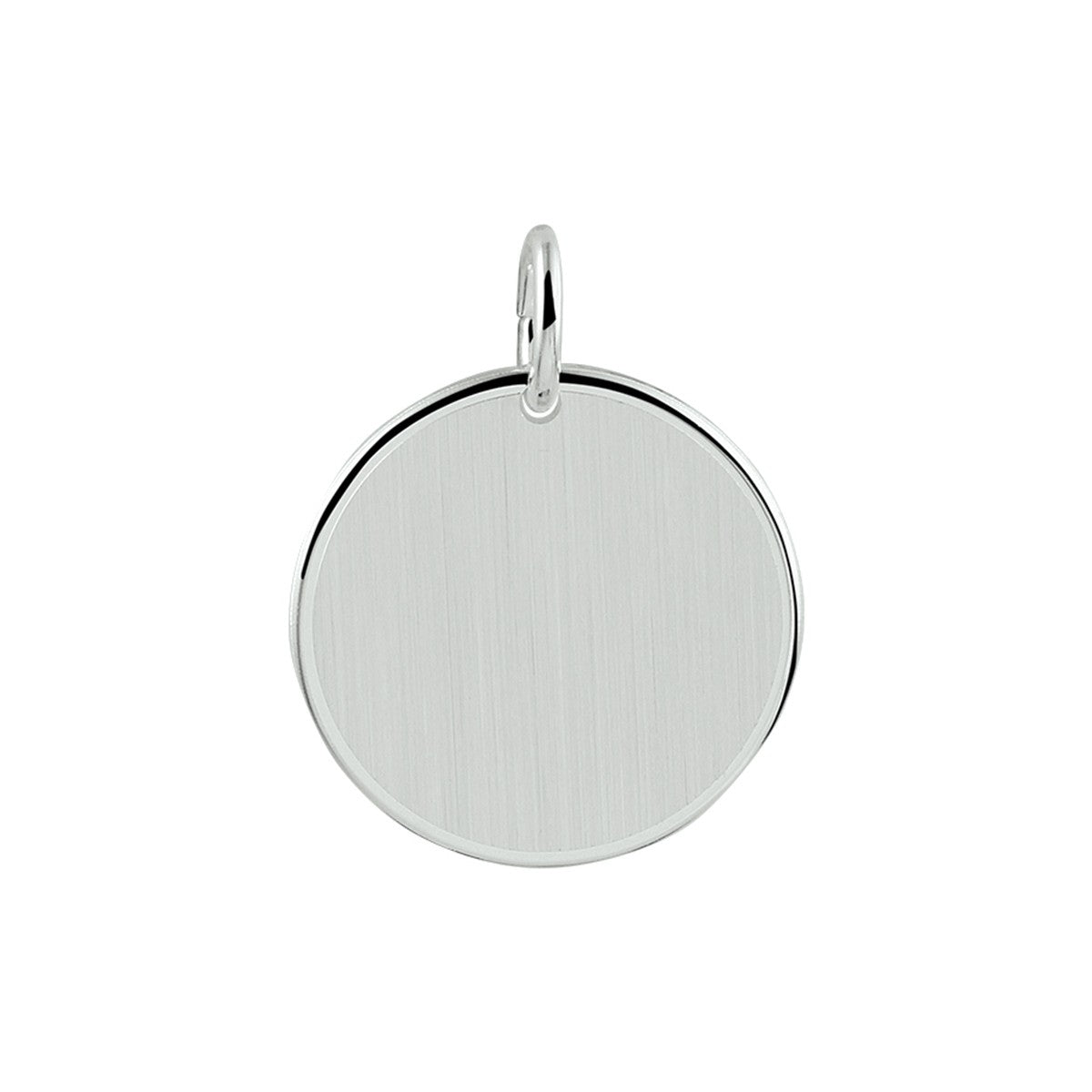 Zilveren graveerhanger rond glad - 1021131 - PansiteNederland.nl