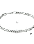 Zilver Wit Gourmette 3,0 mm 1021138