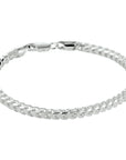 gourmette 4,0 mm zilver wit