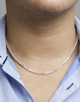 Zilver Wit Gourmette 4,0 mm 1021145 - PansiteNederland.nl