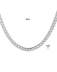 Zilver Wit Gourmette 4,0 mm 1021145 - PansiteNederland.nl