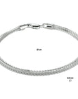 vossestaart 2,5 mm zilver wit - PansiteNederland.nl