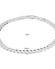 Zilveren armband gourmette 8-zijdes geslepen 5,4 mm - 1021682