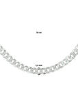Zilveren Collier gourmet 5,4 mm - PSN1021693 - PansiteNederland.nl