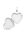 zilver medaillon hart bolletjes 1021752