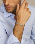 Fantasy Collection zilveren armband gourmette 6,6 mm 21 cm 6-zijdes geslepen - 1021793