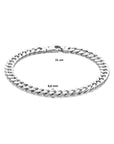 Fantasy Collection zilveren armband gourmette 6,6 mm 21 cm 6-zijdes geslepen - 1021793