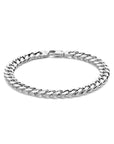 Zilveren armband gourmette 7,0 mm 21 cm 4-zijdes geslepen - 1021800