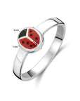Zilver Ring Lieveheersbeestje Wit 1021818 - PansiteNederland.nl