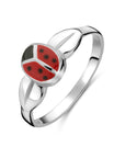 Zilver Ring Lieveheersbeestje Wit 1021826 - PansiteNederland.nl