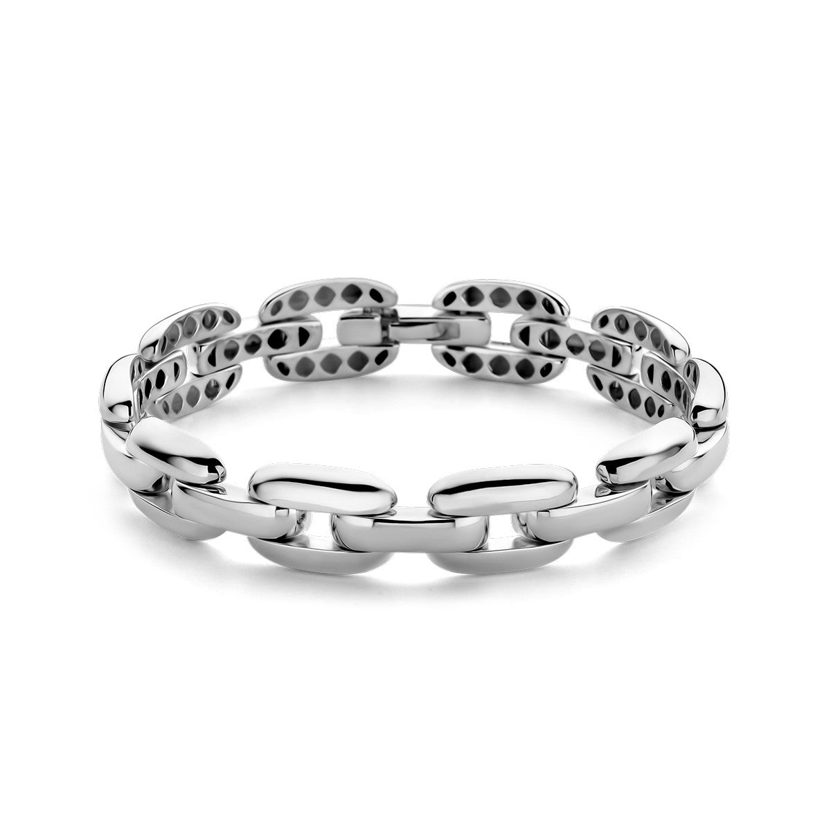 Zilver Wit Armband 11,8 Mm 19 Cm 1021852 - PansiteNederland.nl