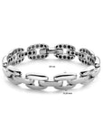 Zilver Wit Armband 11,8 Mm 19 Cm 1021852 - PansiteNederland.nl