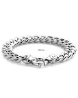 Zilver Wit Armband Gourmette 10,6 Mm 19 Cm Met Groot Springslot 1021854 - PansiteNederland.nl