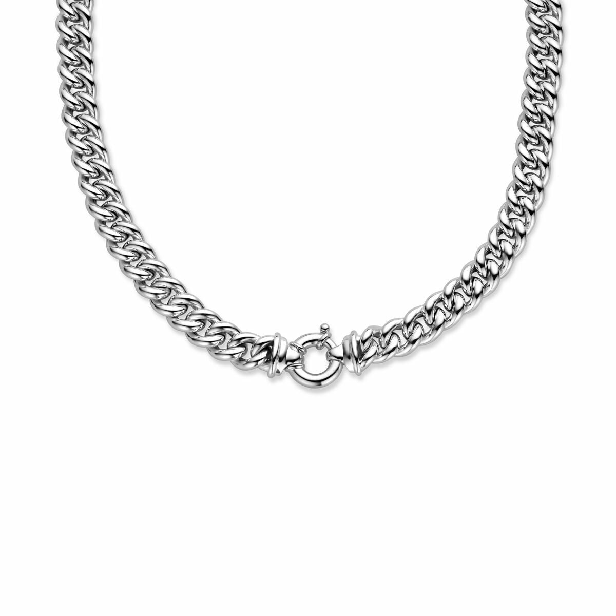 Zilveren collier gourmette 10,6 mm 44 cm met groot springslot 1021856, exclusief en kwalitatief hoogwaardig. Ontdek nu!