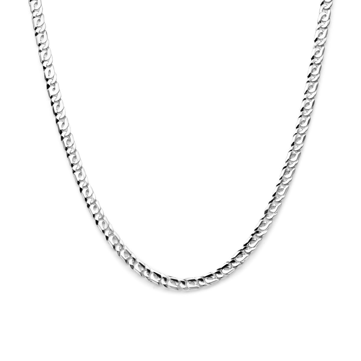 Zilver Wit Collier 6,5 mm 1021890 - PansiteNederland.nl