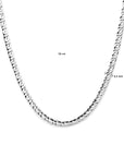 Zilver Wit Collier 6,5 mm 1021890 - PansiteNederland.nl