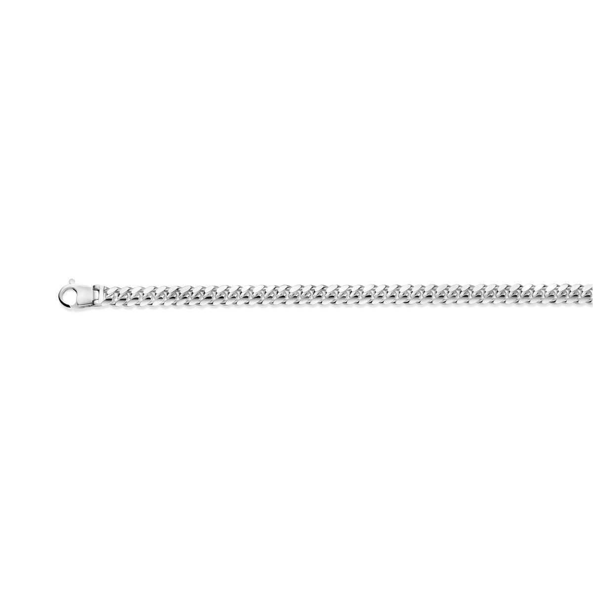 Zilver Wit Gourmette 7,0 mm 1021909 - PansiteNederland.nl