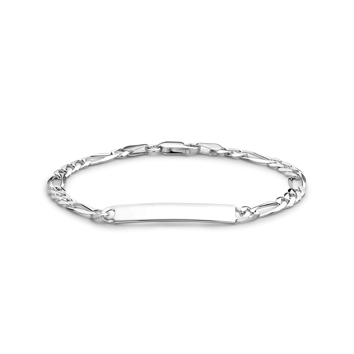 Fantasy Collection Graveerarmband figaro zilver
