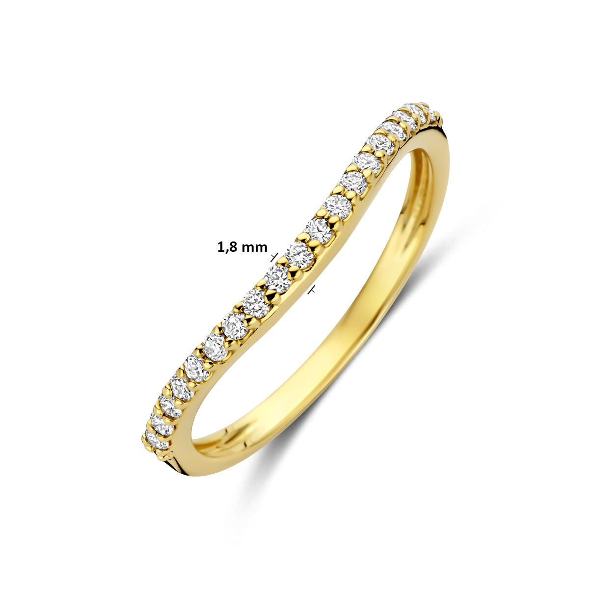 Fantasy Collection Ring lab grown diamant 0.19ct g vs 14K geelgoud