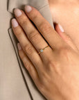 ZINZI Gold 14 krt gouden ring bezet met ronde witte zirkonia 4,5mm breed ZGR371 - PansiteNederland.nl