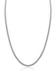 ZINZI Zilveren Popcorn Ketting 3mm Breed 42cm ZIC2765