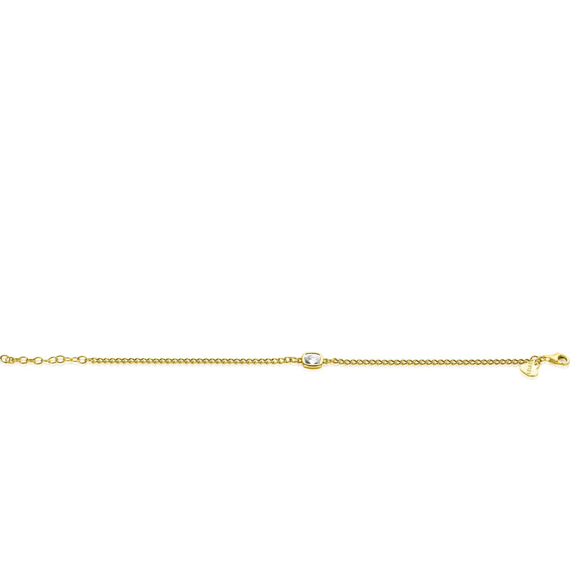 ZINZI Verguld Zilveren Armband 16-19 cm - ZIA2417Y