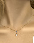 14K geelgoud hanger zirkonia 4023036 - PansiteNederland.nl