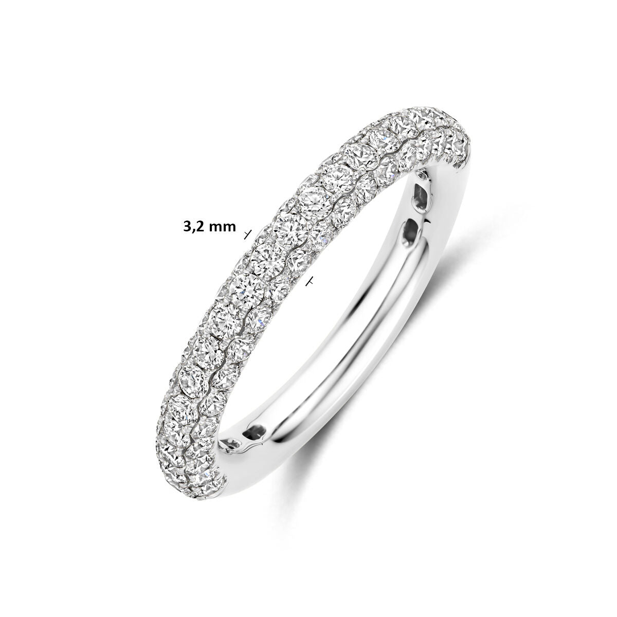 Ring diamant 1.24ct h si 14K witgoud