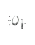 Zilver Geoxideerd Oorringen Oxi Bali 3,0 MM 1101326 - PansiteNederland.nl