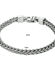 Zilver Geoxideerd Armband Oxi Vossestaart 5,0 mm 1101643