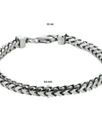 Zilver Geoxideerd Armband Oxi Gourmette 4,6 mm 1101670 - PansiteNederland.nl