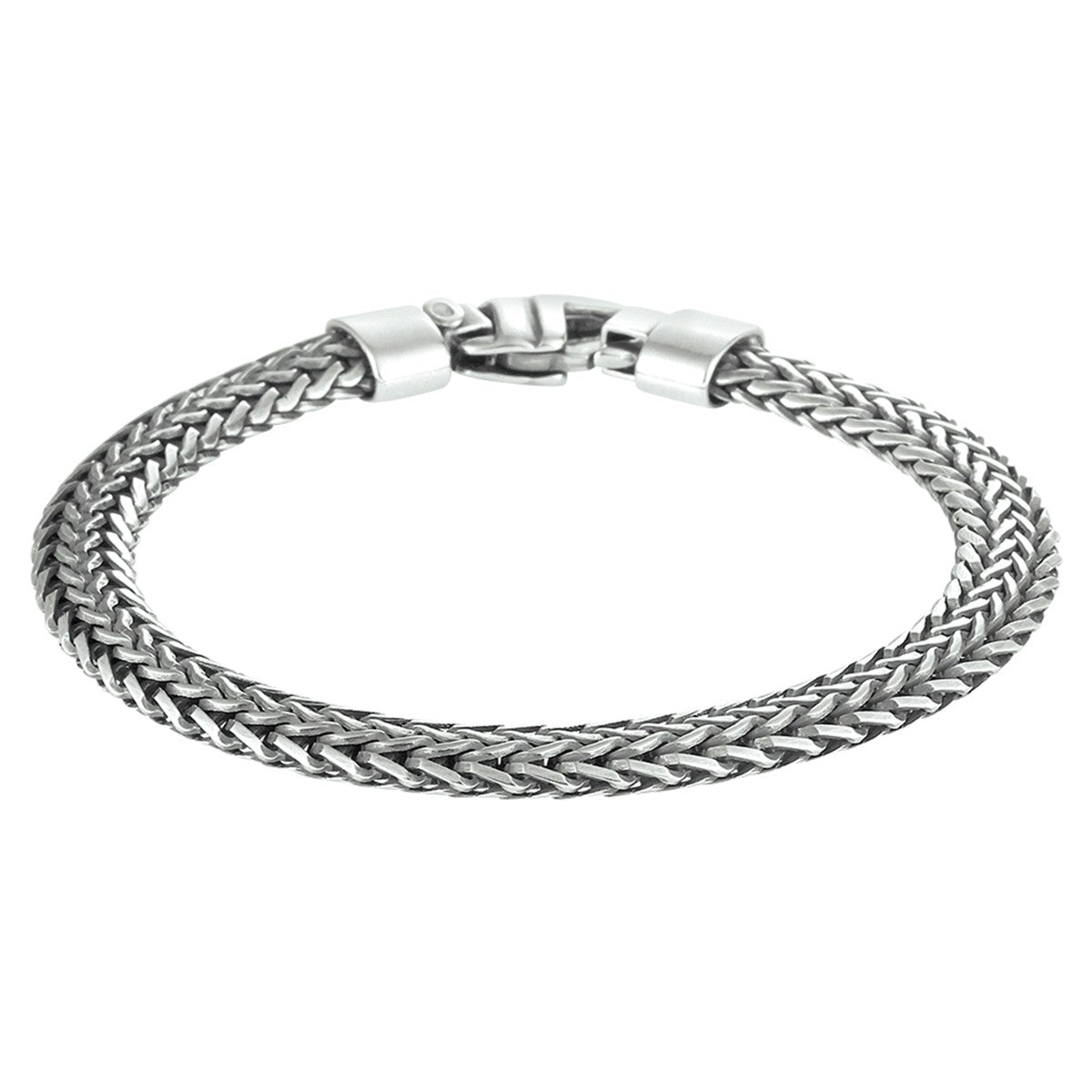 Zilver Geoxideerd Armband Oxi Vossestaart 7 Mm 20 Cm 1101671 - PansiteNederland.nl