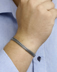 Zilver Geoxideerd Armband Oxi Vossestaart 7 Mm 20 Cm 1101671 - PansiteNederland.nl