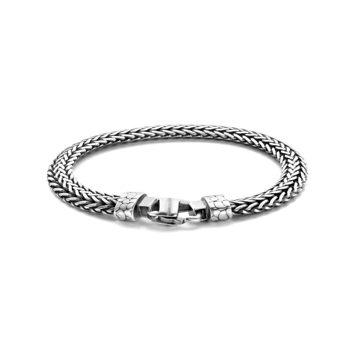 Zilver Geoxideerd Armband Oxi Vossestaart 7,2 mm 1101750